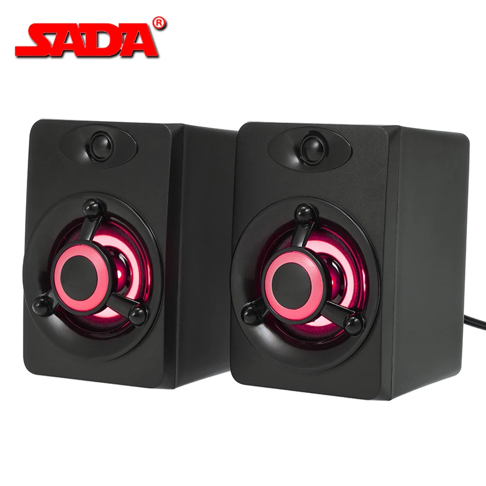 Bluetooth Колонка SADA проводная со светодиодной подсветкой|Портативные колонки| |