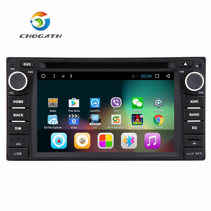 Автомобильный DVD плеер Chogath 2 Din 6 дюйма Android 7 0 универсальный стерео для Toyata Corolla