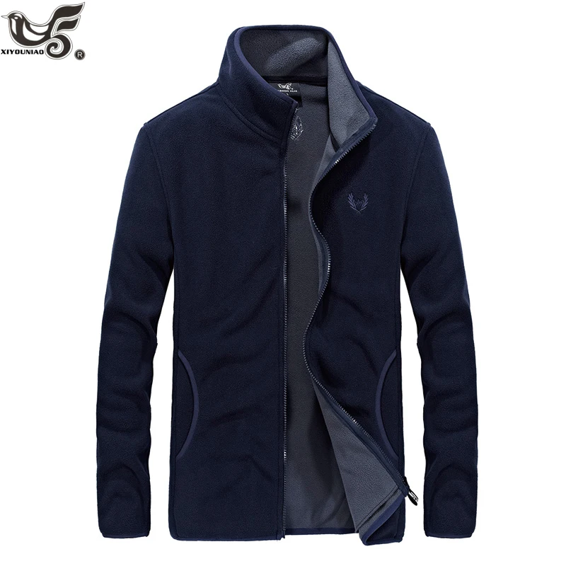 XIYOUNIAO размера плюс L~ 6XL7XL8XL мужские мягкие флисовые повседневные куртки мужская верхняя одежда теплая толстовка толстовки термо тактические пальто