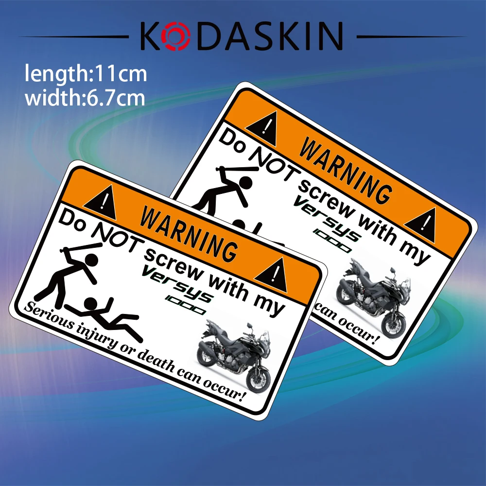 

for Kawasaki Versys 1000 versys Warning Series KODASKIN Decals Motorcycle Vinyl Sticker Graphic Funny Comedy Popular