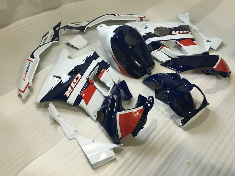 Комплект обтекателей для мотоцикла HONDA CBR600F2 91 92 93 94 CBR600 F2 CBR 600F2 1991 1992 1994 ABS белый