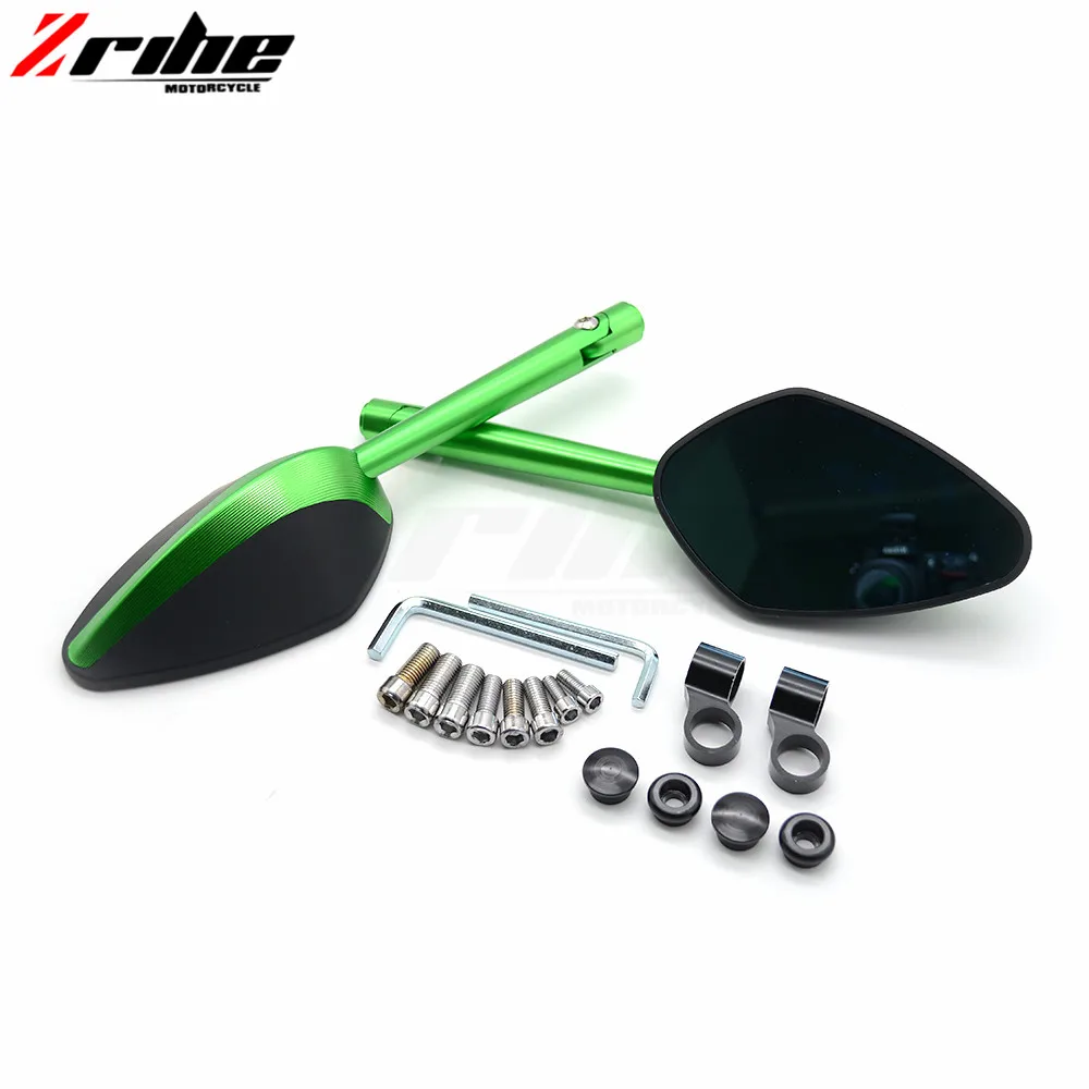 Для 1 пары универсальных зеркал заднего вида с ЧПУ из алюминия аксессуары зеркало