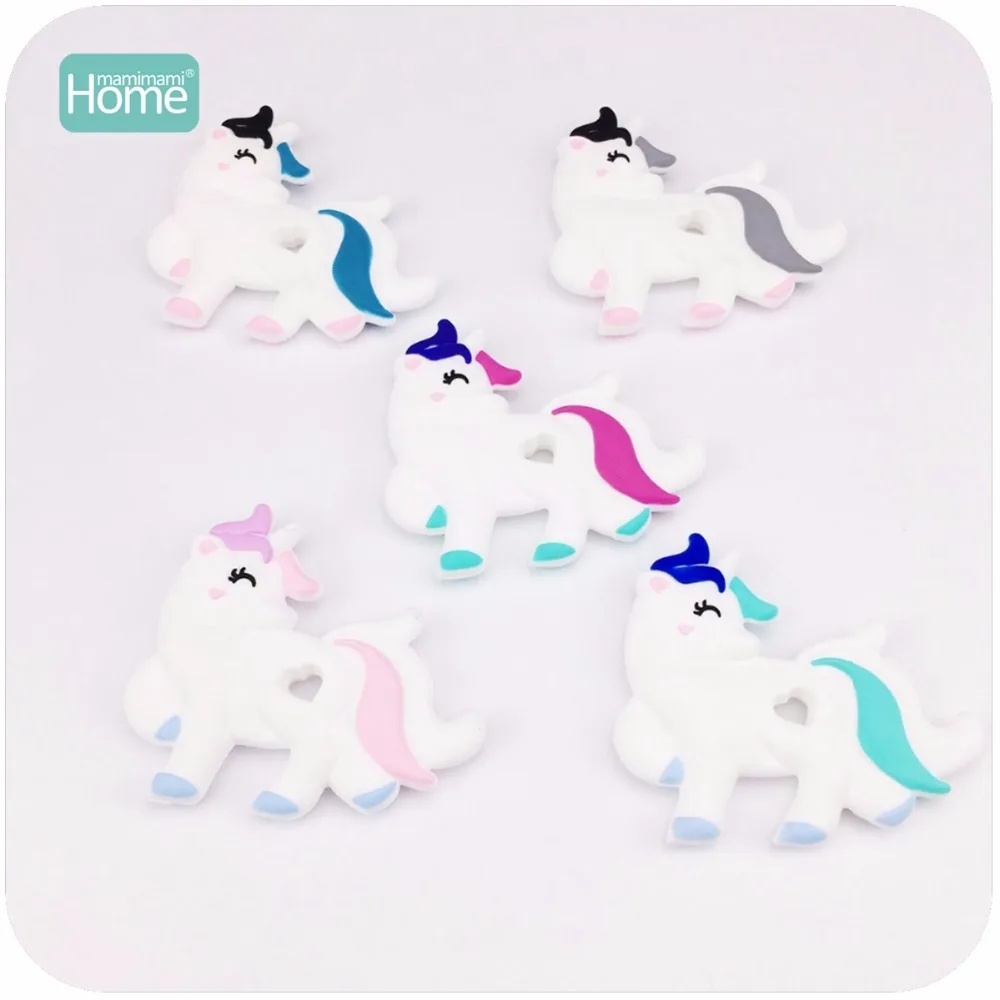 MamimamiHome детские игрушки 5 шт. силиконовый Единорог прекрасный Diy Прорезыватель