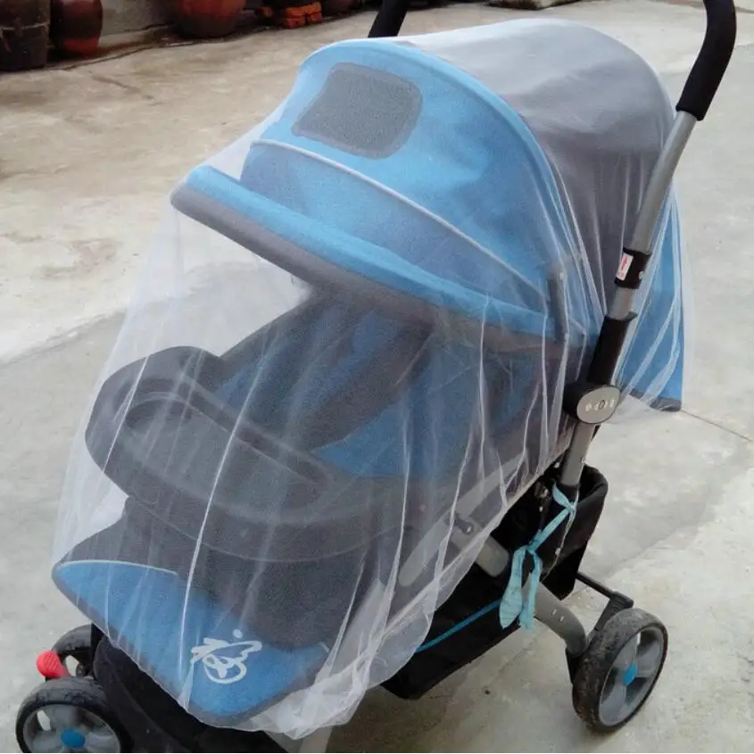 Летняя безопасная детская коляска полное покрытие от насекомых москитная сетка