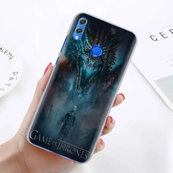 15 Чехол для телефона с изображением игры трона для huawei Honor 8X 8A Pro 8C 8S 9 10 Lite 20i Honor Play Y7 Y9, чехол - Цвет: 15