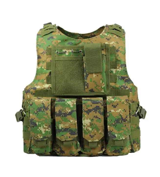 OD Разгрузка страйкбол тактический Молле жилет защитные пластины colete USMC солдат боевой жилет армейский Военный камуфляж Перевозчик - Цвет: OD