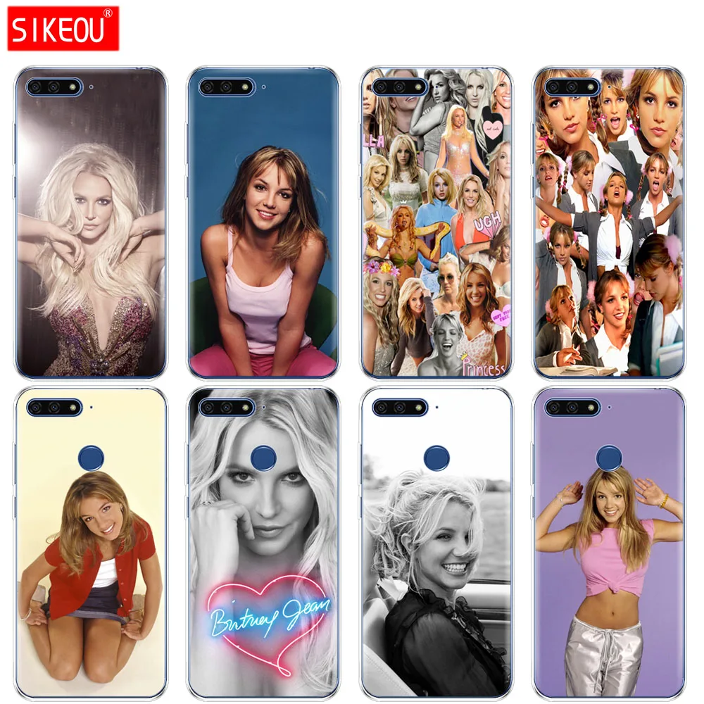 Силиконовый чехол для телефона Huawei Honor 7A PRO 7C Y5 Y6 Y7 Y9 2017 2018 Prime Britney Spears|Бамперы| |