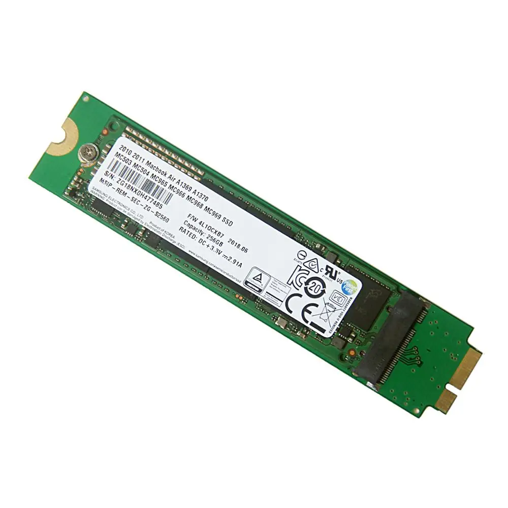 256 ГБ SSD для 2010 2011 Apple Macbook Air A1369 A1370 MC503 MC504 MC965 MC966 MC505 MC506 MC968 MC969 твердотельный накопитель