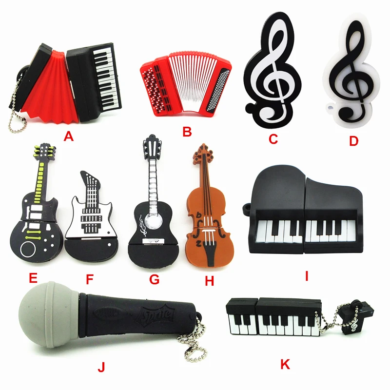 11 видов стилей m u sical instr U ments модель usb флэш накопитель микрофон/Piano/G ИТАР 4GB8GB16GB32GB