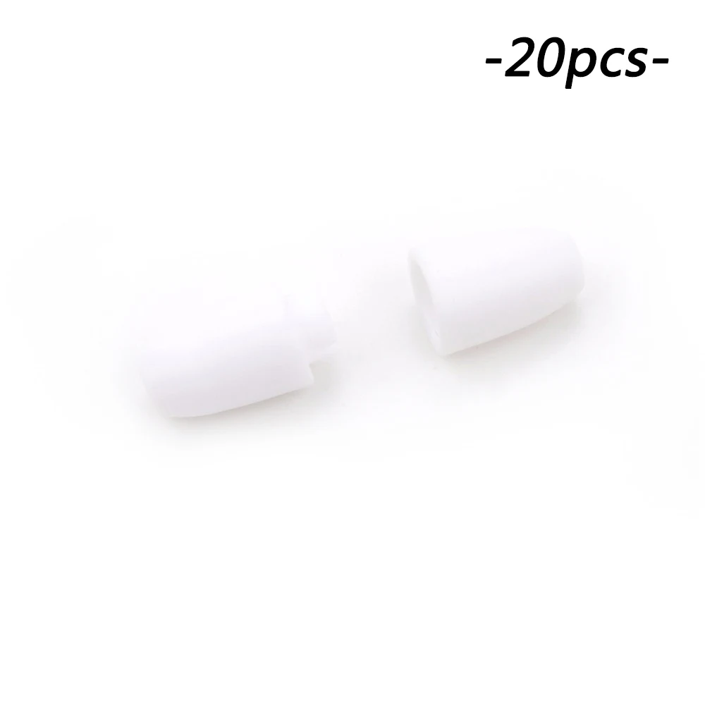 white 20 шт./лот, пластиковые Отрывные застежки для прорезывания зубов, цепочки и ожерелья, аксессуары для самостоятельного изготовления зубов, защитные застежки для прорезывания зубов - Цвет: white