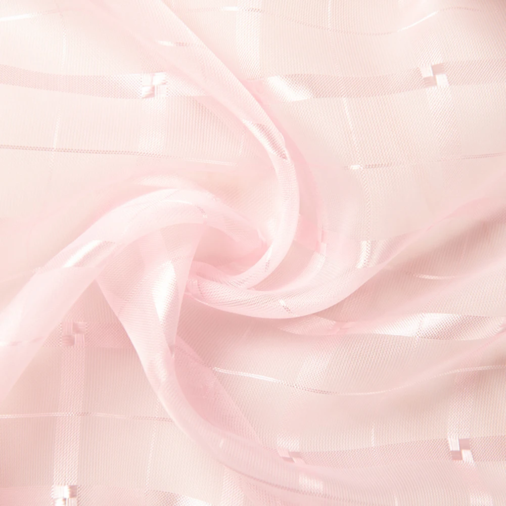 Клетчатая оконная занавеска декоративная драпировка для спальни гостиной дома