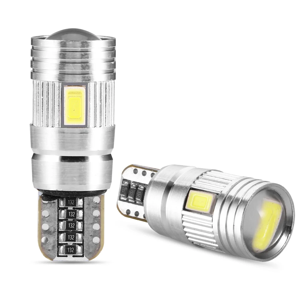 

2 шт., Автомобильные светодиодные лампы T10 194 168 W5W, 7000 к