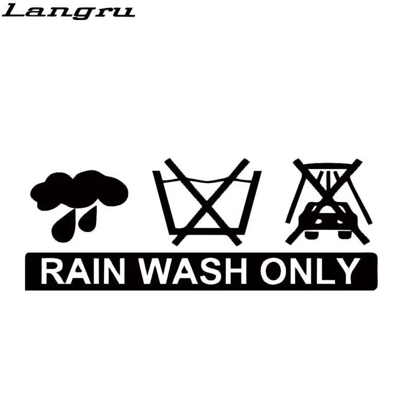 Langru новый дизайн для мойки дождя только зимние автомобильные наклейки Снег Дрифт