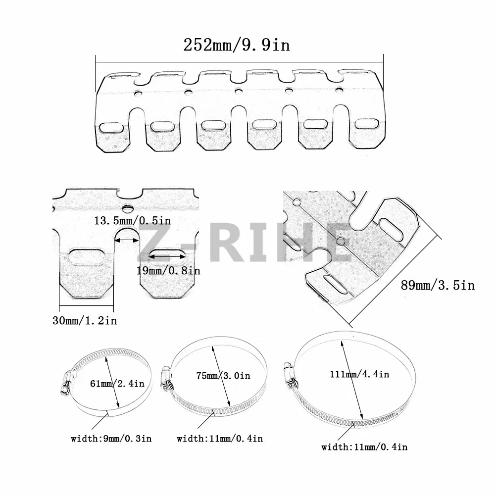 Для мотоцикла глушитель выхлопной трубы тепловая защита защитная крышка для Honda