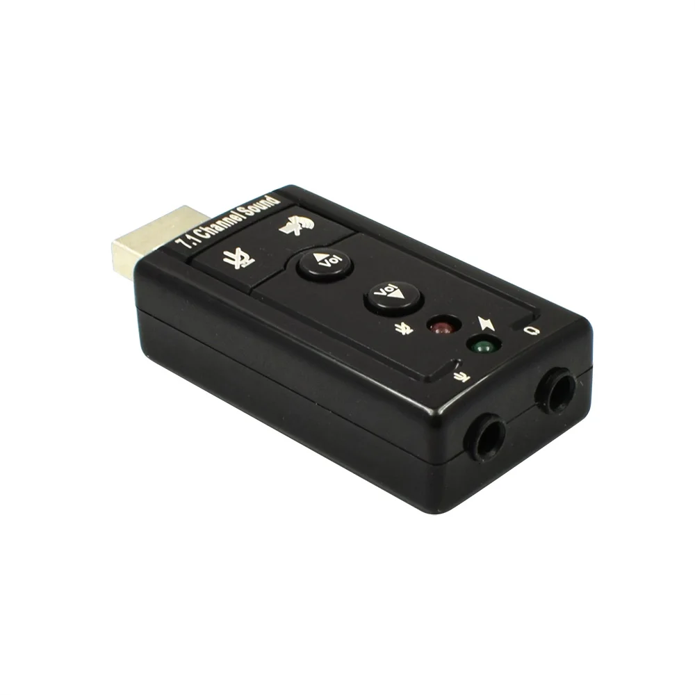 Мини 7,1 Внешняя USB звуковая карта USB к разъему 3,5 мм наушники аудио адаптер Micphone Звуковая карта для ПК/Windows/Vista/MacOS