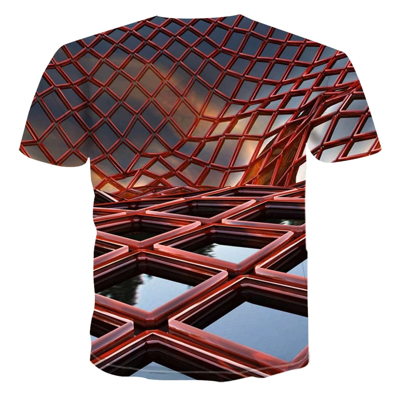 New Summer Men T-shirt digital printing T-shirts Harajuku style T Shirt men/women casual short sleeve 0 collar Tee shirt 6XL | Мужская