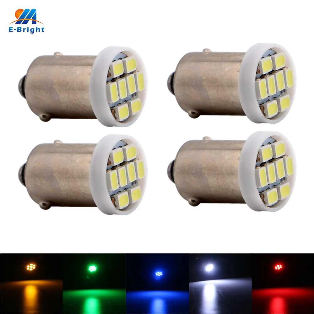 YM E яркий 4 шт. BA9S 8 SMD 1206 T4W T11 светодиодный Фары заднего хода сигнала поворота