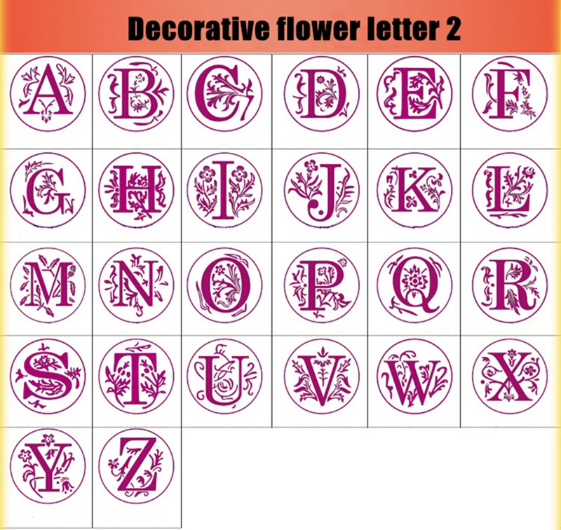 Винтажный подарок металлический штамп с 26 буквами для восковой печати | Дом и сад