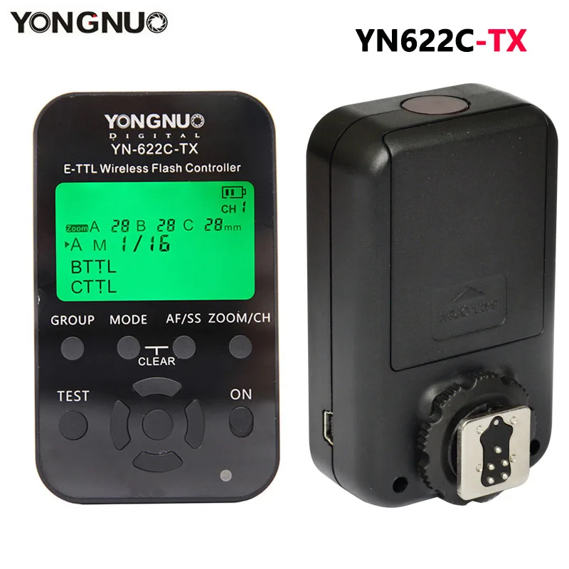 Беспроводной ЖК передатчик YONGNUO беспроводной контроллер вспышки ETTL для Canon 5D 5DII