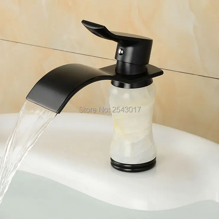 Смеситель для ванной комнаты мраморный кран черный бронзовый белый камень