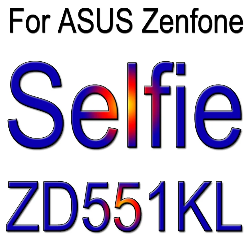 Закаленное стекло для Asus Zenfone Max ZC550KL 5 GO ZD551KL 3 ZE552KL 2 Laser ZE500KL ZE550KL ZE550ML чехол Защитная пленка для экрана - Цвет: Selfie ZD551KL