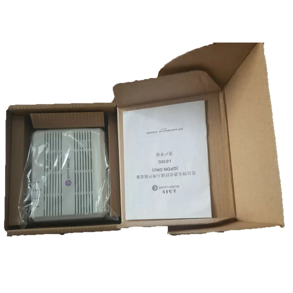 

Original Alcatel Lucent Bell GPON ONU I-010G with 1 GE ethernet port SC/UPC input,Fiber optic equipment English version