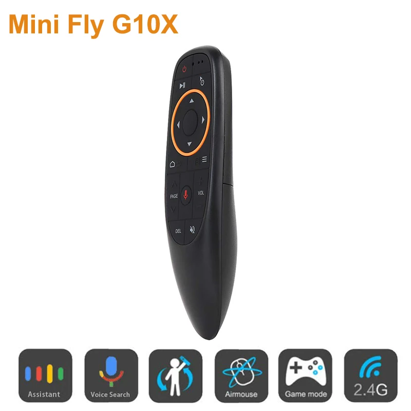 Мини Fly G10X Air mouse 2,4G Беспроводная клавиатура мышь с гироскопом зондирования игровой гироскоп для iPhone Google tv Box HTPC Android tv