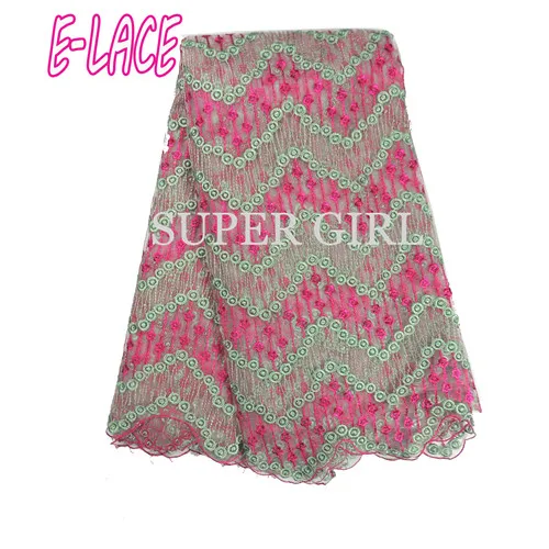 Высокое качество белый Африканский хлопок сухой кружевной ткани ушко Африки