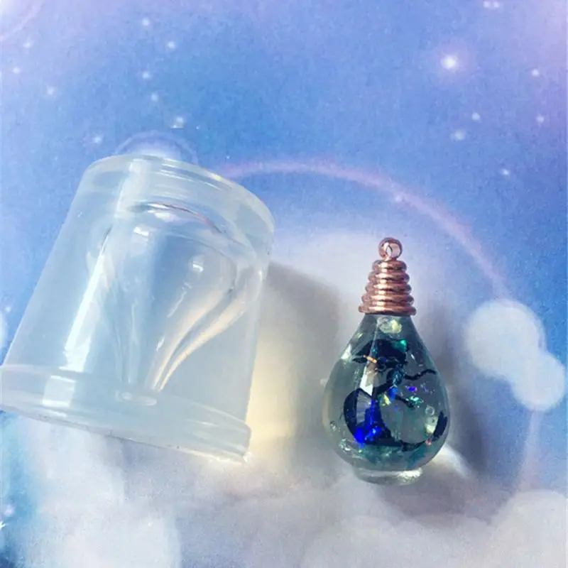 

DIY Silicone Mold Resin Drift Bottle Pendant Epoxy Resin Molds Jewelry Making