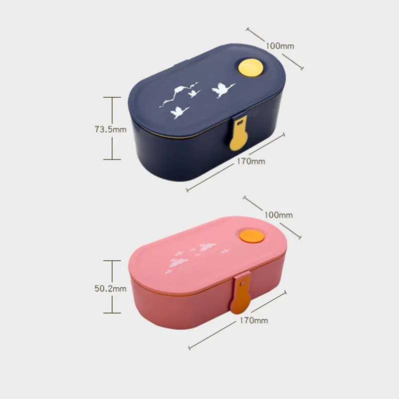 ONEUP японский стиль Ланч-бокс экологичный Bento box Герметичный пищевой контейнер Microwavable термо-контейнер для еды