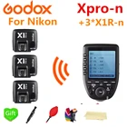 Беспроводной триггерный передатчик Godox Xpro-N TTL HSS для Nikon + 3 * X1R-N для Godox V860IIN TT685N TT350N TT600 SK400II AD600Pro