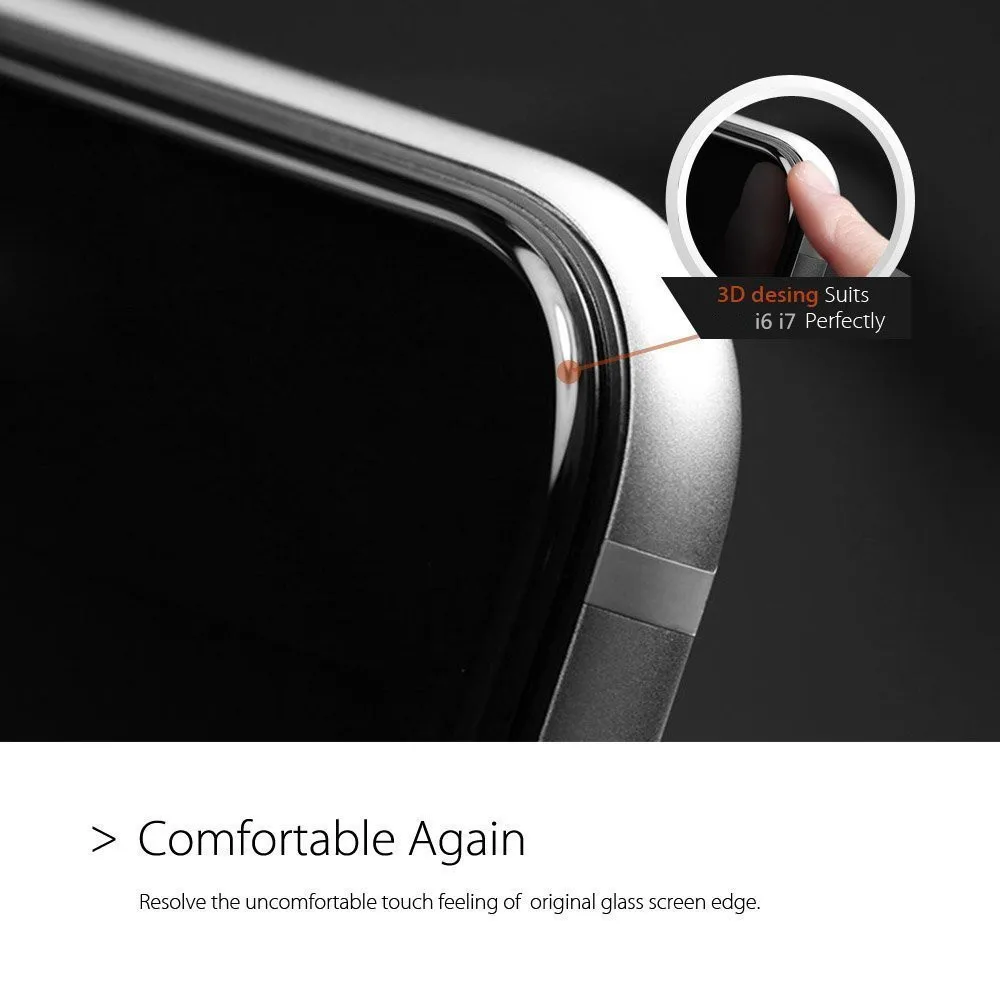 20 шт стекло на iphone 6 7 закаленное 3D изогнутый край Полное покрытие для 6S Plus