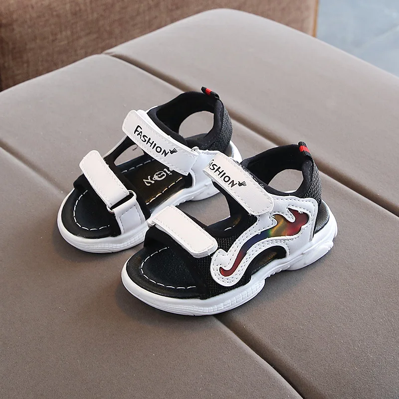 2019 г. новые летние сандалии для маленьких девочек повседневная обувь с надписью