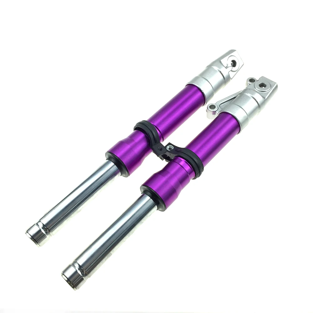 Для мотоцикла HONDA скутер DIOAF18 AF28 AF34 AF35 AF36 AF56 Z4 дисковые тормоза Модифицированная передняя подвеска передний амортизатор - Цвет: 370mm-purple