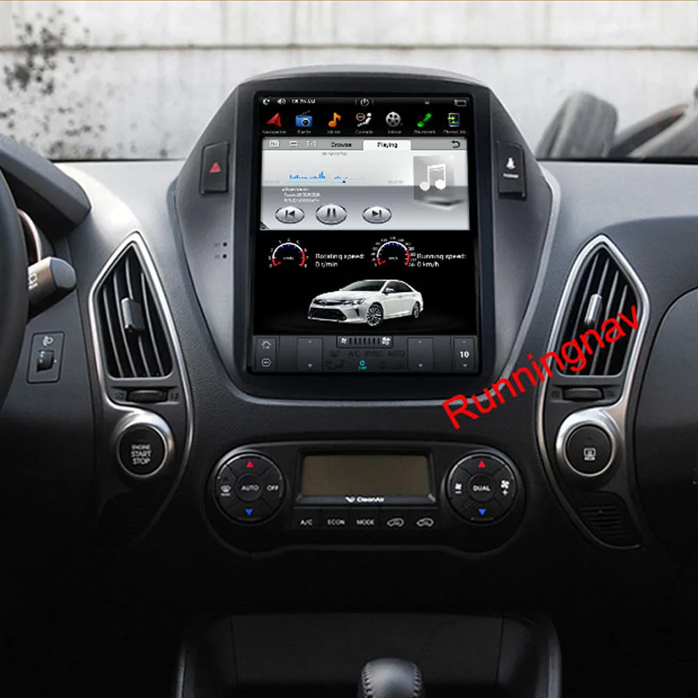 10 4 &quotTesla Тип Android Fit HYUNDAI TUCSON IX35 2009 2010 2011 2012 2013 2014-Автомобильный dvd-плеер навигация gps
