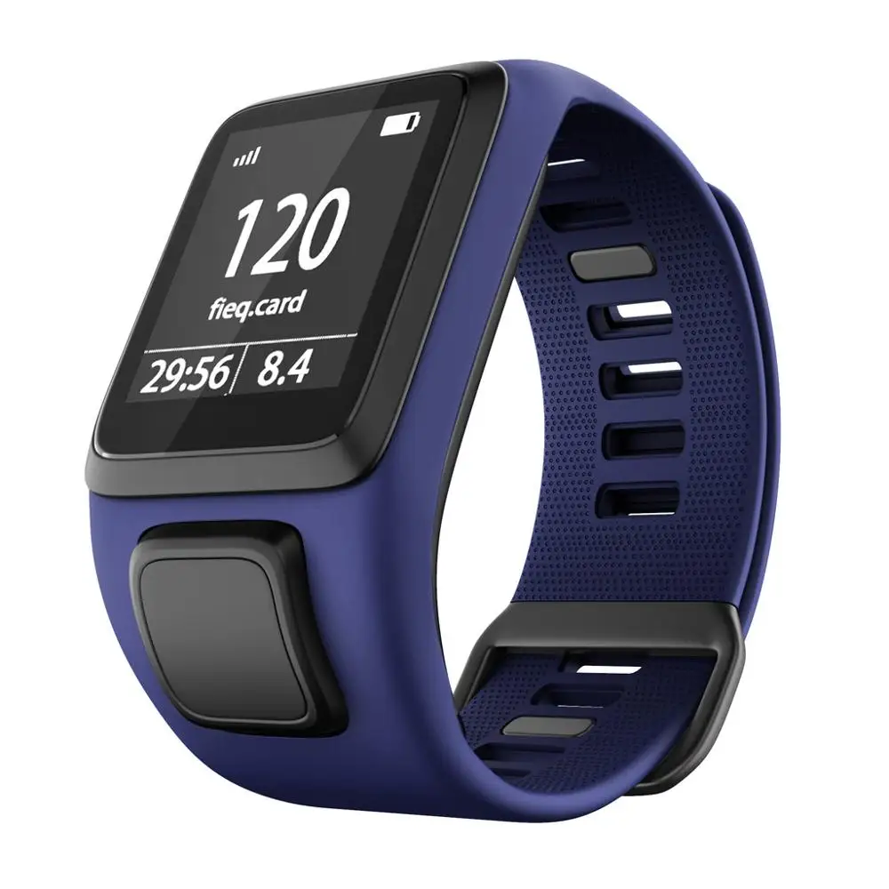 Силиконовый сменный ремешок на запястье для TomTom Runner 2 3 Spark Adventurer Golfer Cardio GPS Sport Smart