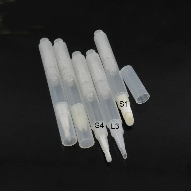 3ml clear click type plastic cosmetic pen for lip glossy/brush/honey acne vulgaris spot removal eye serum essence cosmetic pack