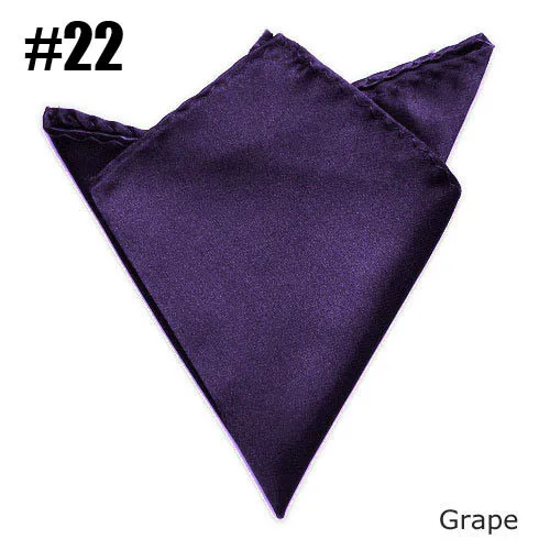 Однотонный платок мужской атласный Карманный для костюмов виноградный |