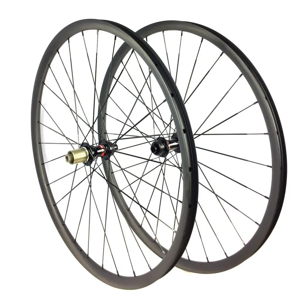 BIKEDOC 29er Carbon Fibre Mountain Bike Tubeless Wheels 27MM Width 23MM Depth Central lock Wheel set | Спорт и развлечения