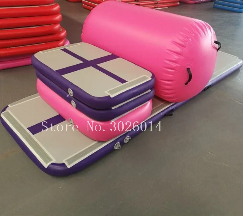 

Free Shipping A Set Of Inflatable Gym Air Track Equipment Set(Air Ramp+Air Box +Track Connect +Pump)