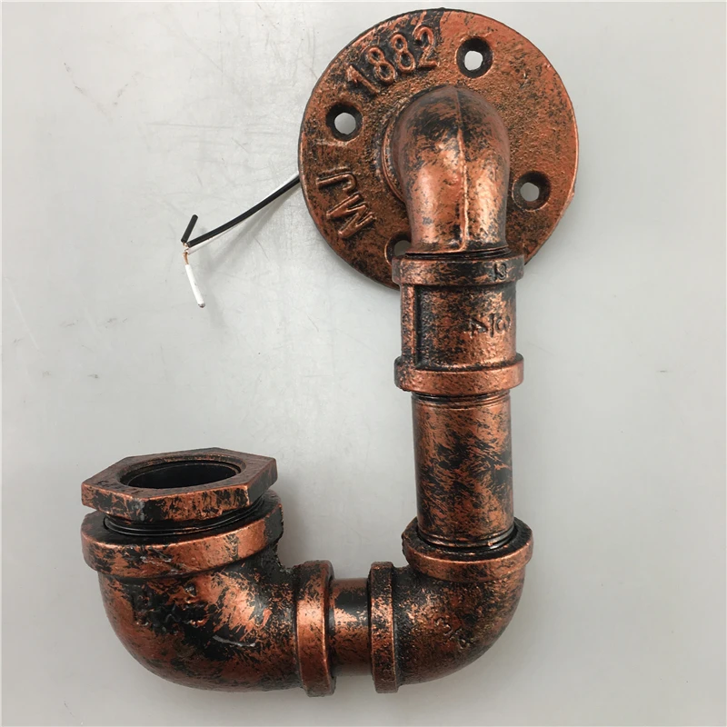 Железные настенные ретро светильники E27 в стиле индастриал креативные лампы с