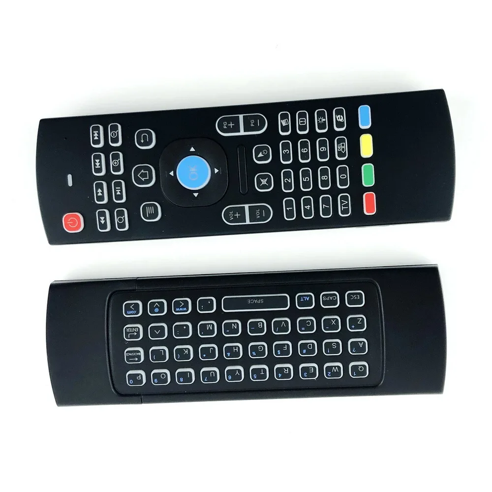 MX3 2 4G Беспроводная клавиатура с подсветкой Air Mouse 3 Axir гироскоп + ускоритель