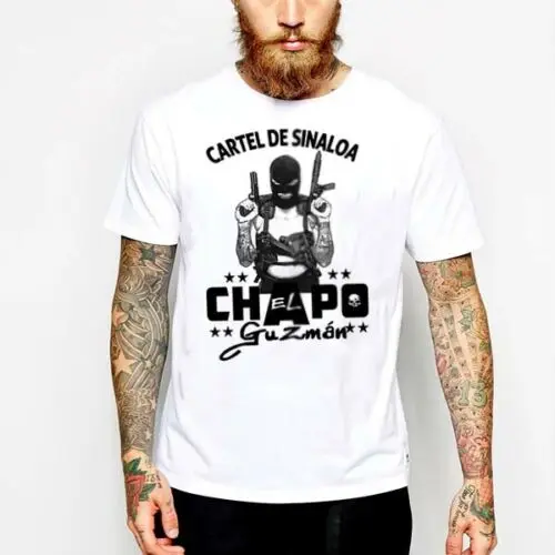 El Chapo Guzman футболка sinaloo Cartel Гангстер сикарио мексиканский Hitman Narco Tee | Мужская