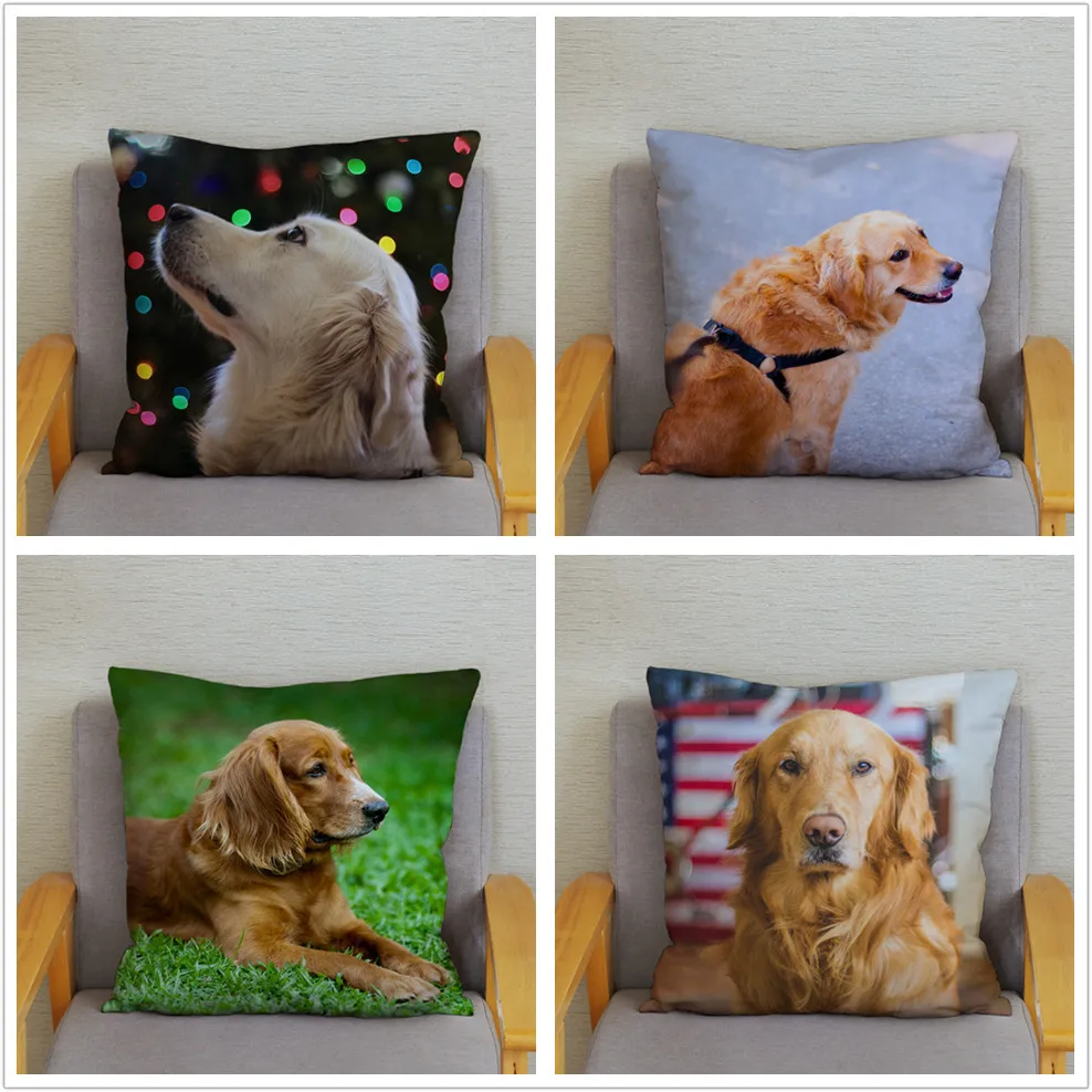 Подходит для породы золотистый ретривер со вставкой собак накидка подушки супер