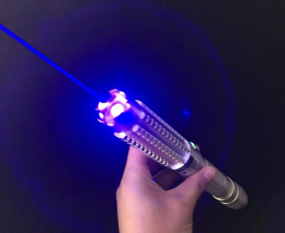 Новая Синяя лазерная указка высокой мощности 500000 м 450 нм Регулируемая