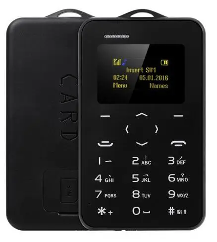 Ультратонкий gsm sim карты телефон Студенческая версия Кредитная карта с gps Handfree