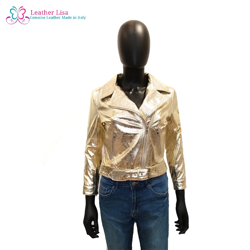 Женская кожаная куртка с ремнем и принтом 5 цветов|Кожаные куртки| |