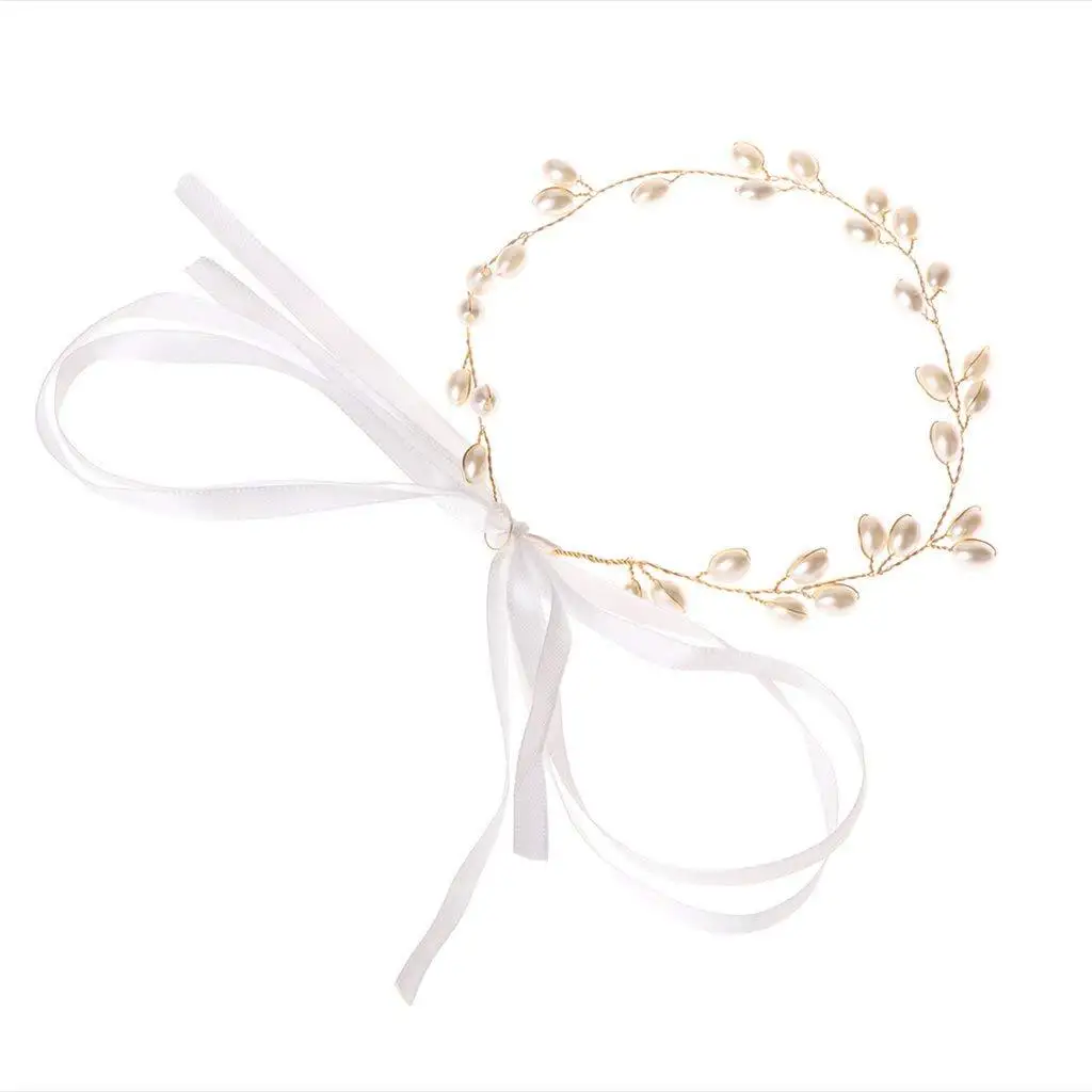 Свадебный обруч для волос с жемчугом|Украшения волос| |