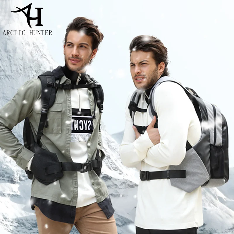 Новый модный мужской рюкзак с функцией подогрева и usb портом для зарядки 15 6