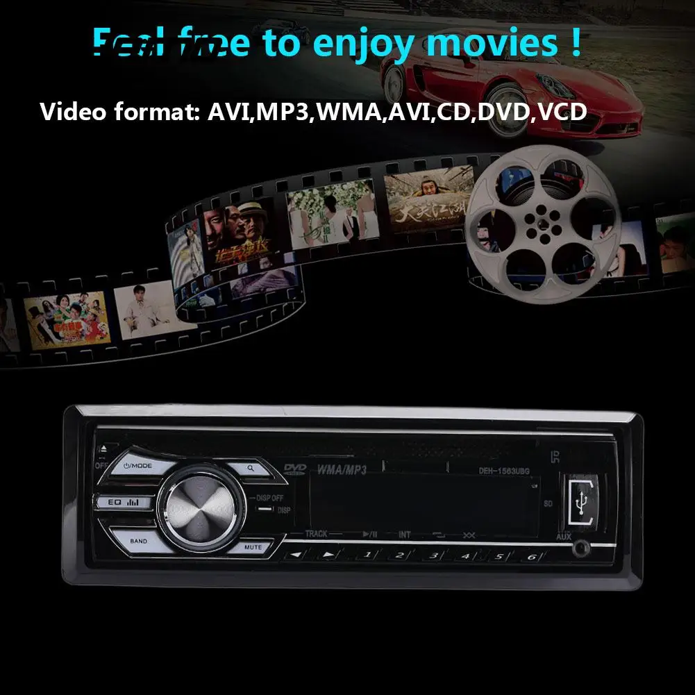 VCD Авто Аудио Hands-Free Прочный автомобильный радиомотор Highperformance dvd-плеер |